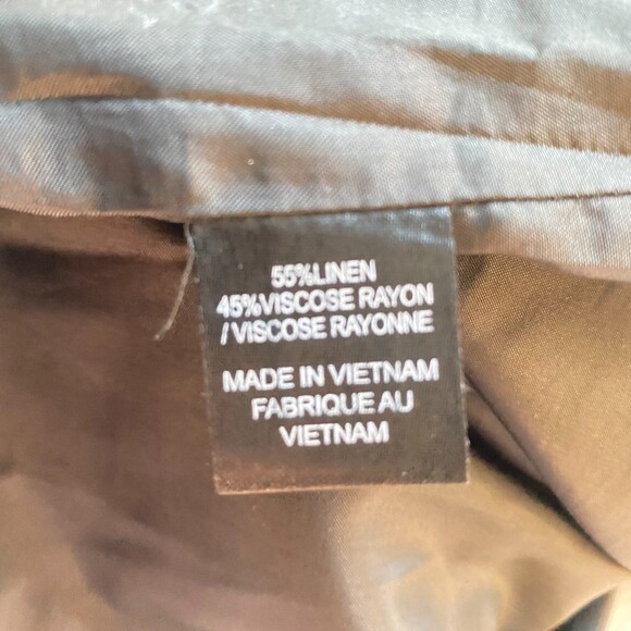 T Tahari Melvina Skirt Linen Zebra Print - Picture 3 of 5